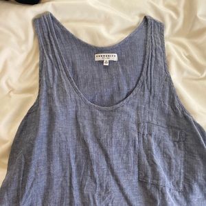 Community linen tank top